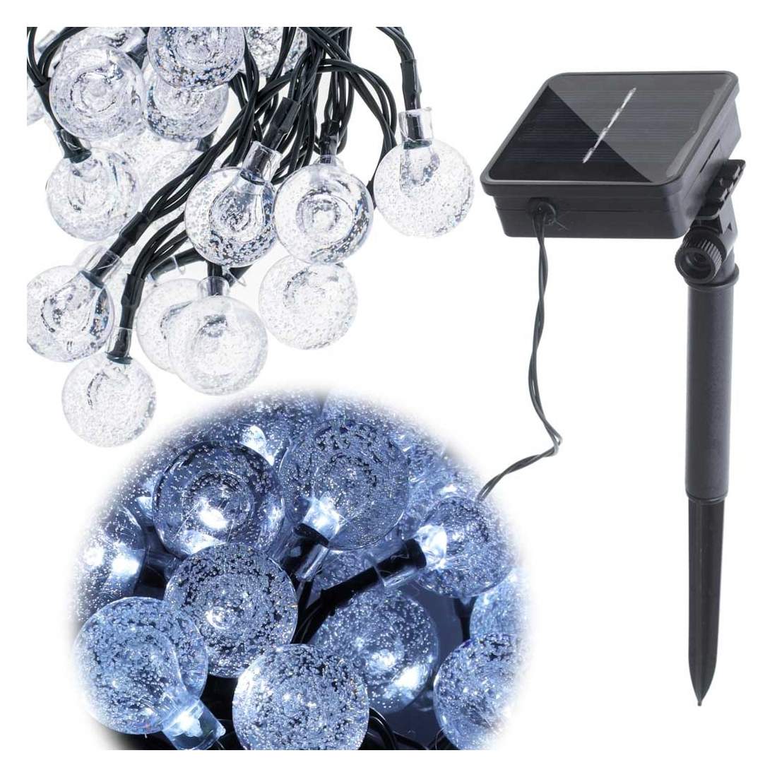 Vattentäta Solcells-LED-lampor 50 Kallvita 7m | Elektronik - Kablar & Adaptrar - Adaptrar & Signalomvandlare - USB | Pryloteket