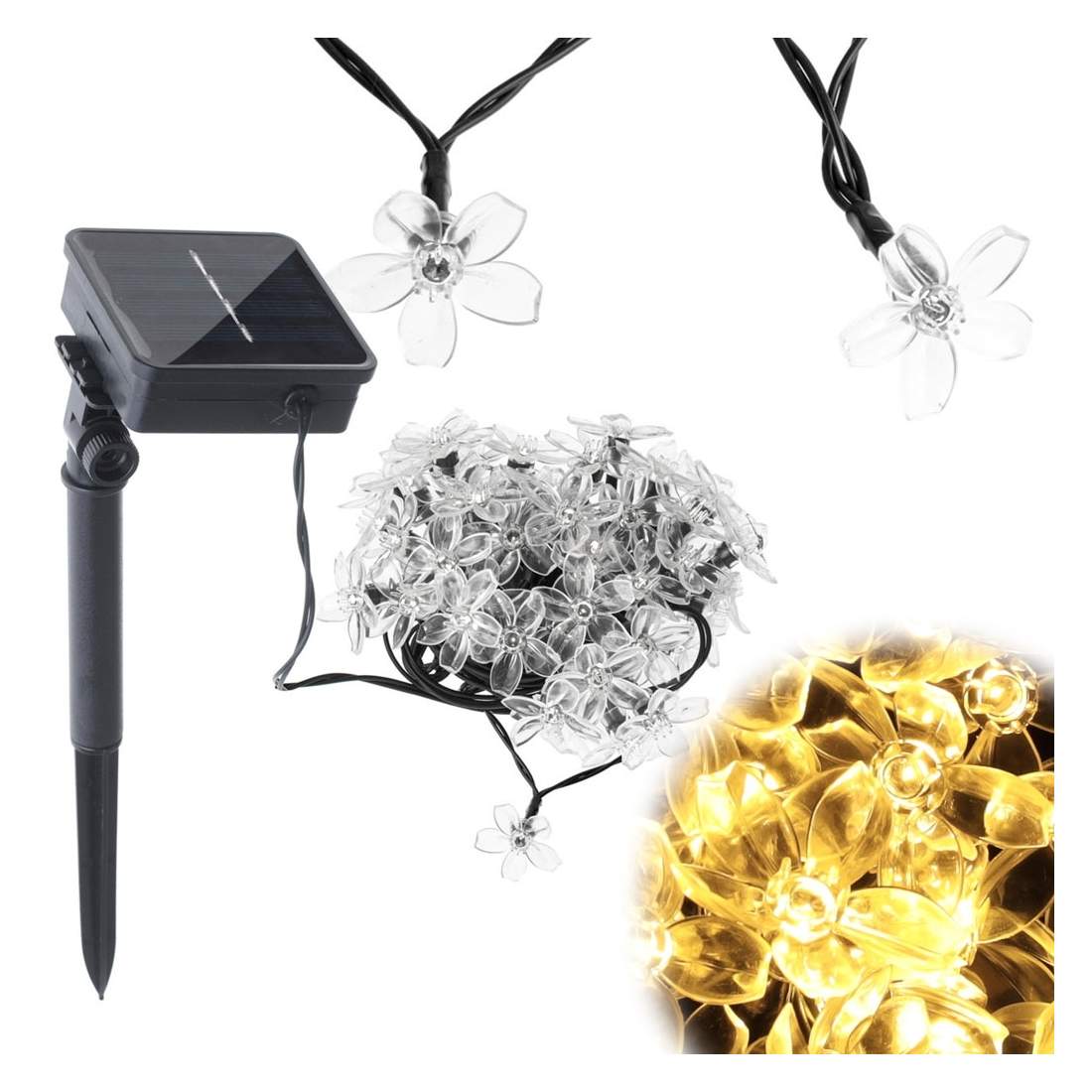 Vattentäta LED-trädgårdslampor blomform 7m | Elektronik - Kablar & Adaptrar - Adaptrar & Signalomvandlare - USB | Pryloteket