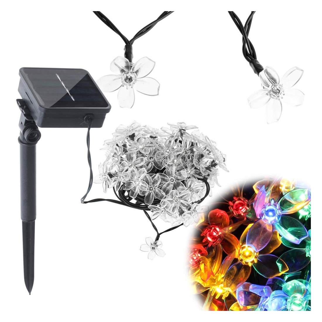 Flerfärgade vattentäta blomträdgårdslampor 7m | Hem & Hobby - Hem & Hushåll - Balkong | Pryloteket
