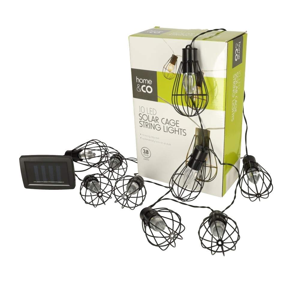 Vandtætte havelys med 10 LED'er 3,8m