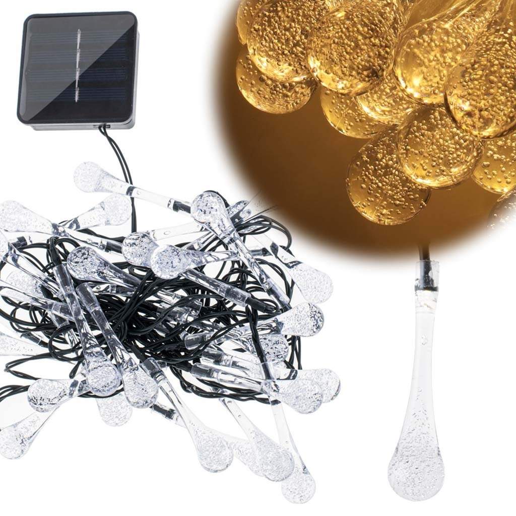 Solcelledrevne havelamper IP65 varm hvid 6,5 cm