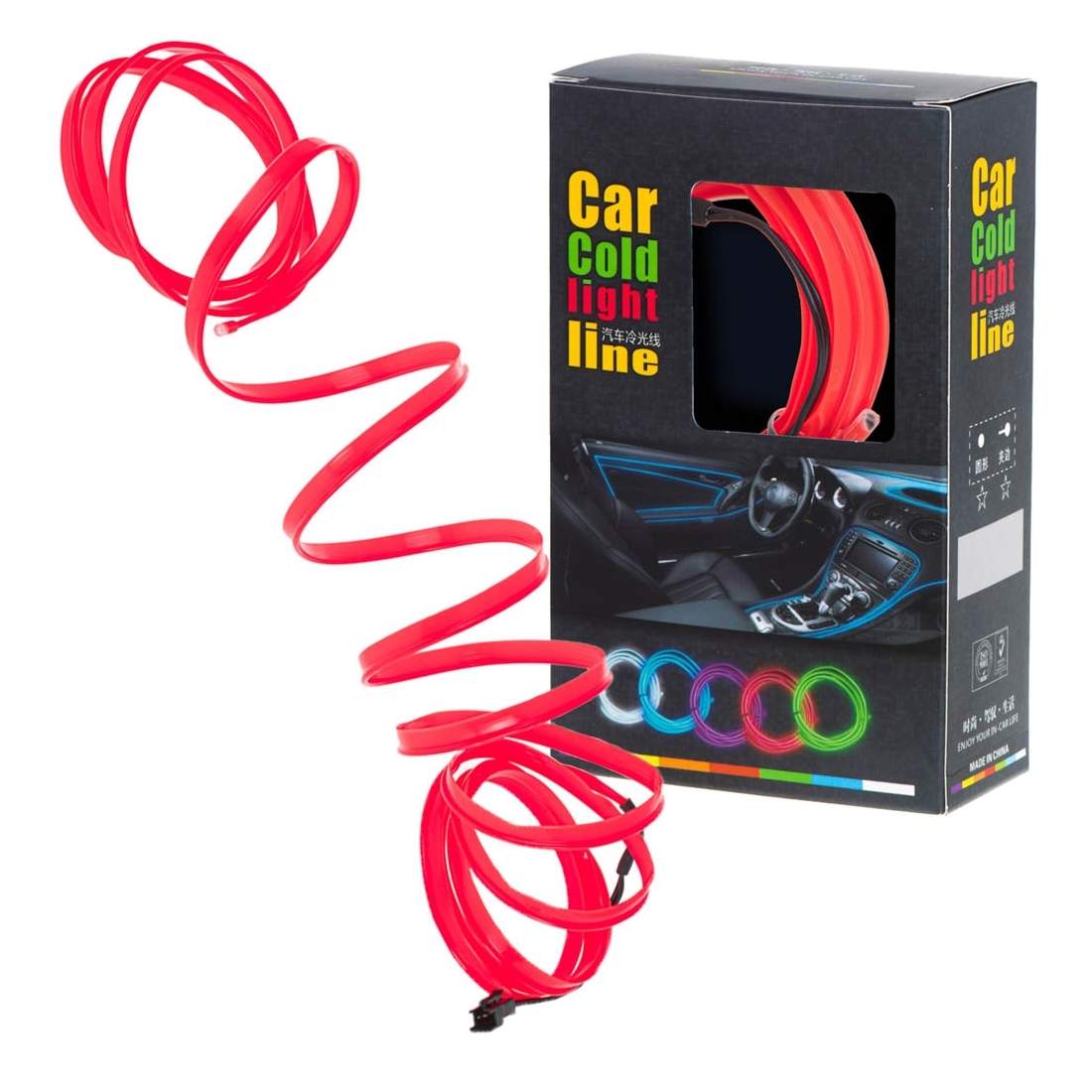 Röd LED-belysning 3m USB/12V för bil & hem | Elektronik - Kablar & Adaptrar - Adaptrar & Signalomvandlare - USB | Pryloteket