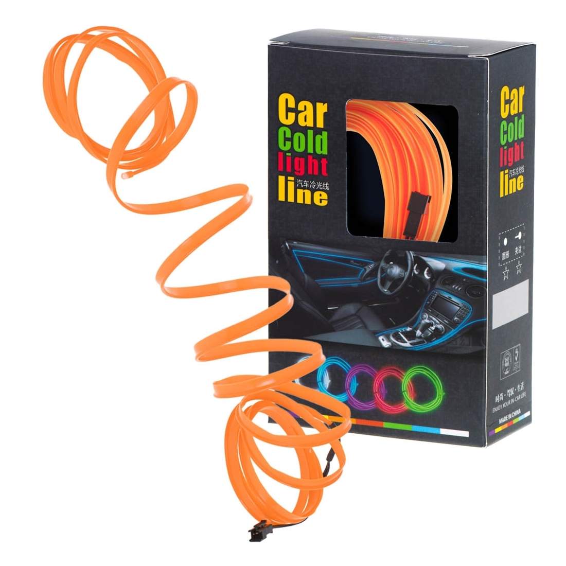 Orange LED-belysning 5m USB/12V för bil och hem | Elektronik - Kablar & Adaptrar - Adaptrar & Signalomvandlare - USB | Pryloteket