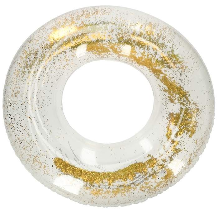 Gyllene Glitter Simhjul 90 cm för Avkoppling | Mode & Accessoarer - Smycken, Smyckesset & Tillbehör - Ringar | Pryloteket