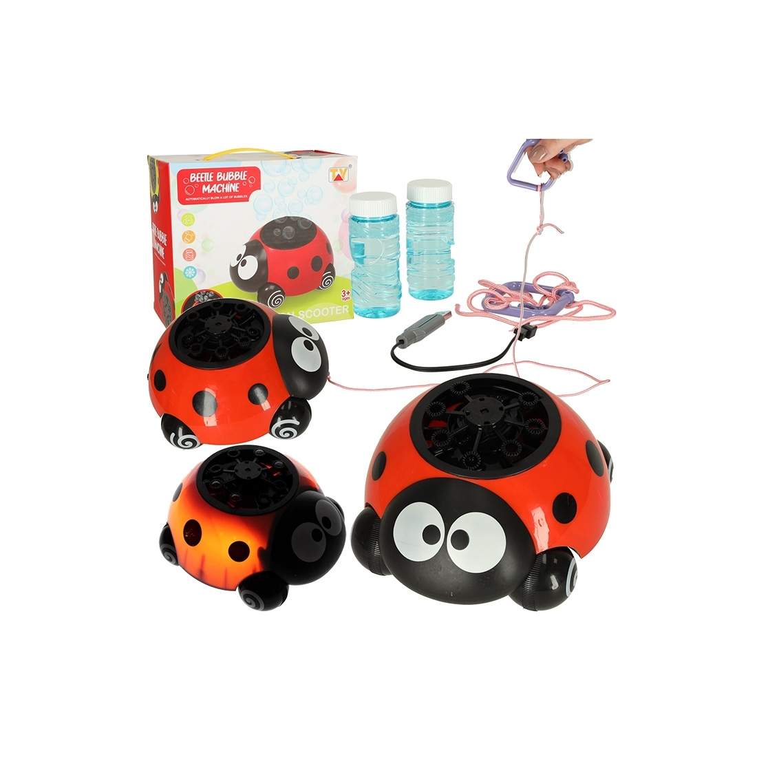 Laddningsbar Nyckelpiga Såpbubbelmaskin | Hem & Hobby | Pryloteket