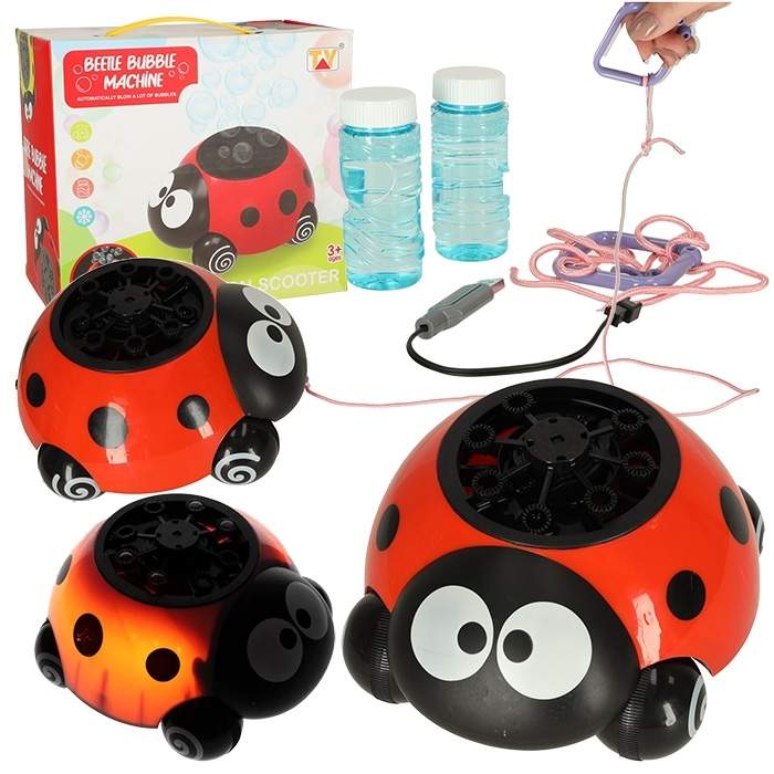Genopladelig Ladybug sæbeboblemaskine
