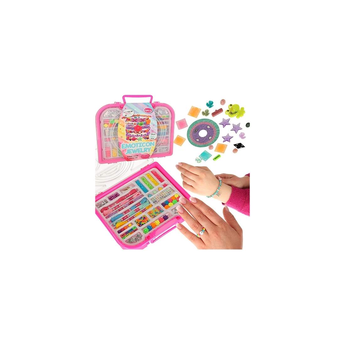 Pärlset för armband - Färgglada former för barn | Mode & Accessoarer - Smycken, Smyckesset & Tillbehör - Armband | Pryloteket