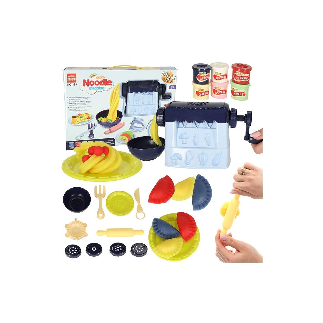 Leksaksmaskin för Pasta & Dumplings, 3+, 6 Färger
