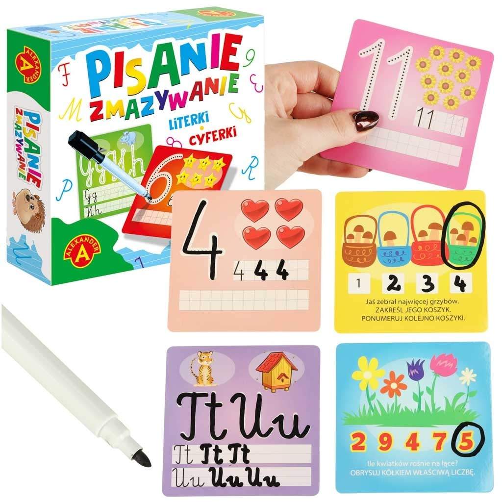 Pædagogisk spil: Tal og alfabet, 16 tavler