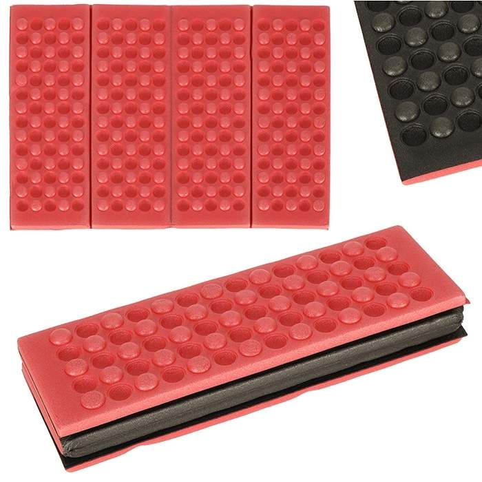 Rød Isolerende Vandremåtte 29,5x39,5 cm