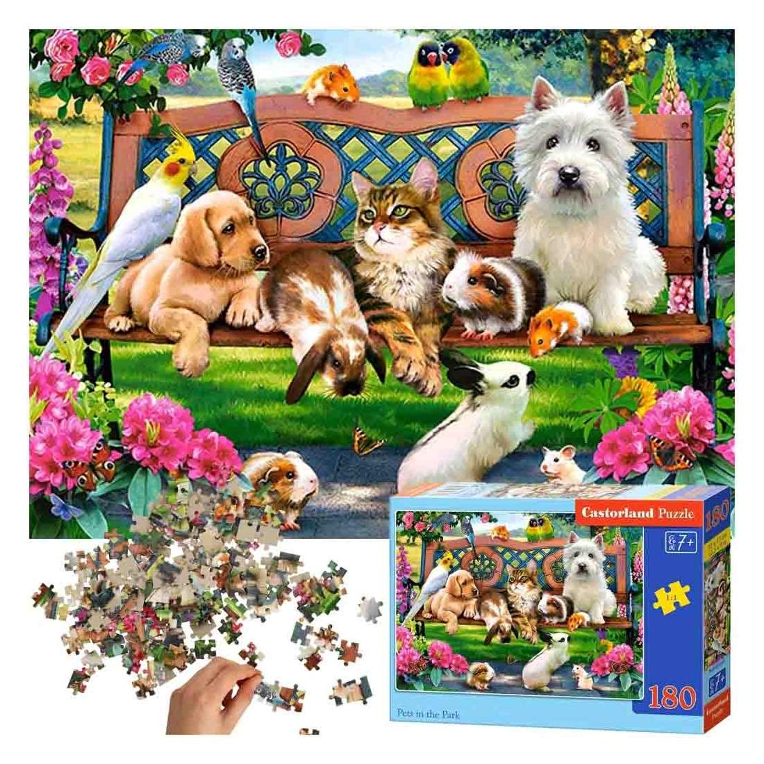 Pussel 180 bitar - Djur i parken | Leksaker & Spel - Leksaker - Pussel | Pryloteket