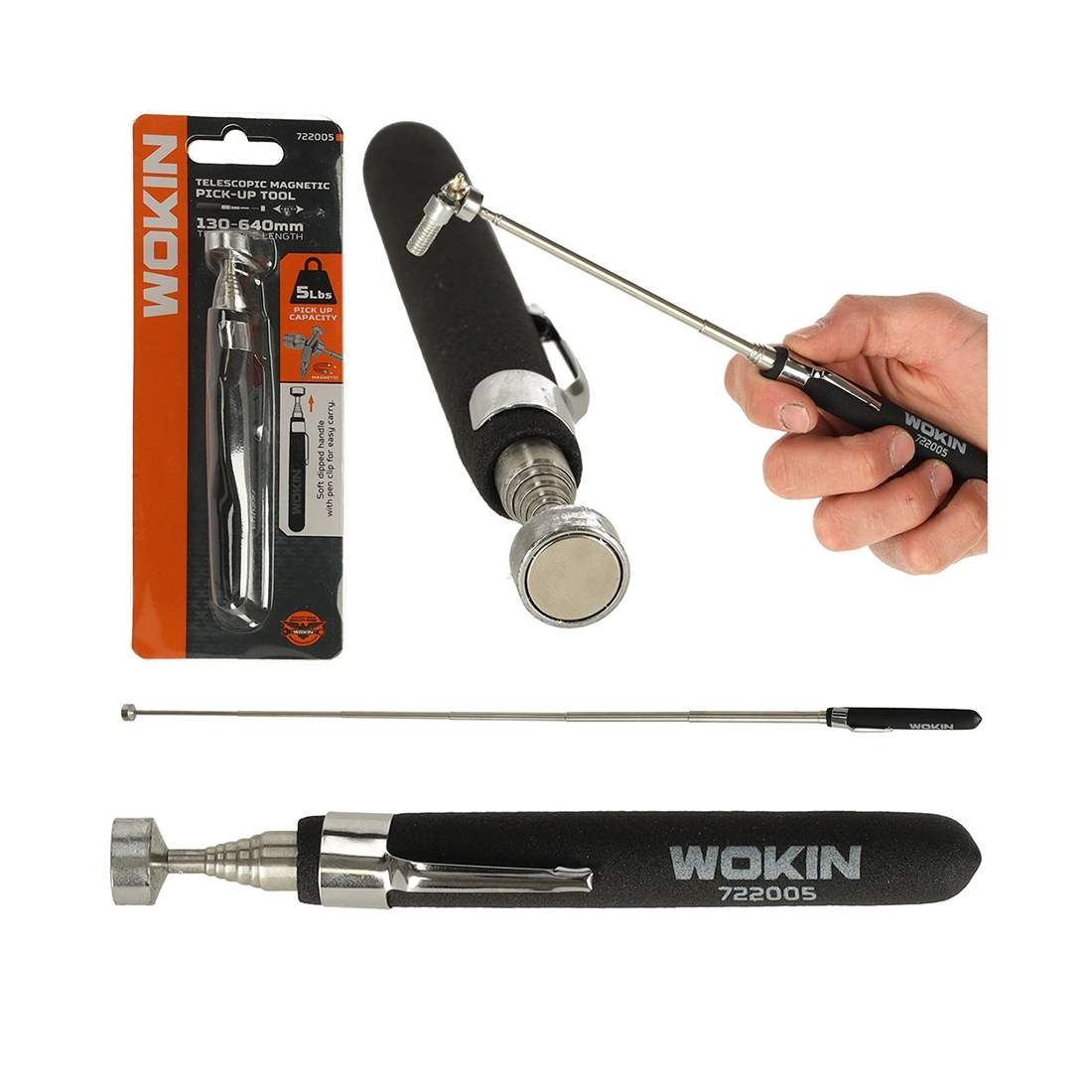 Justerbart teleskopiskt magnetgrepp 2,2 kg | Hem & Hobby | Pryloteket