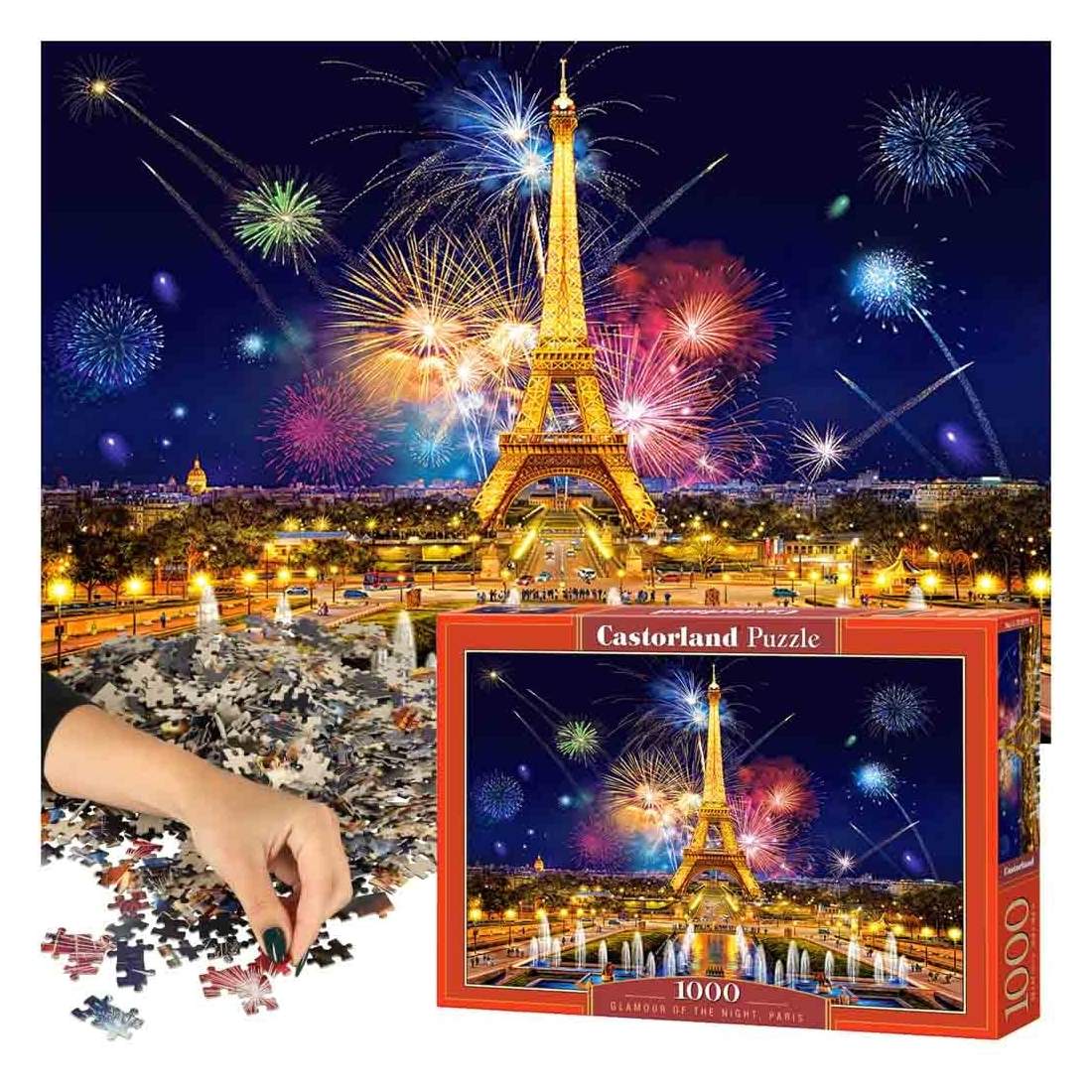 Pussel 1000 bitar - Eiffeltornet Fyrverkerier | Hälsa & Skönhet - Personvård - Vård & Rehabilitering - Hållning | Pryloteket