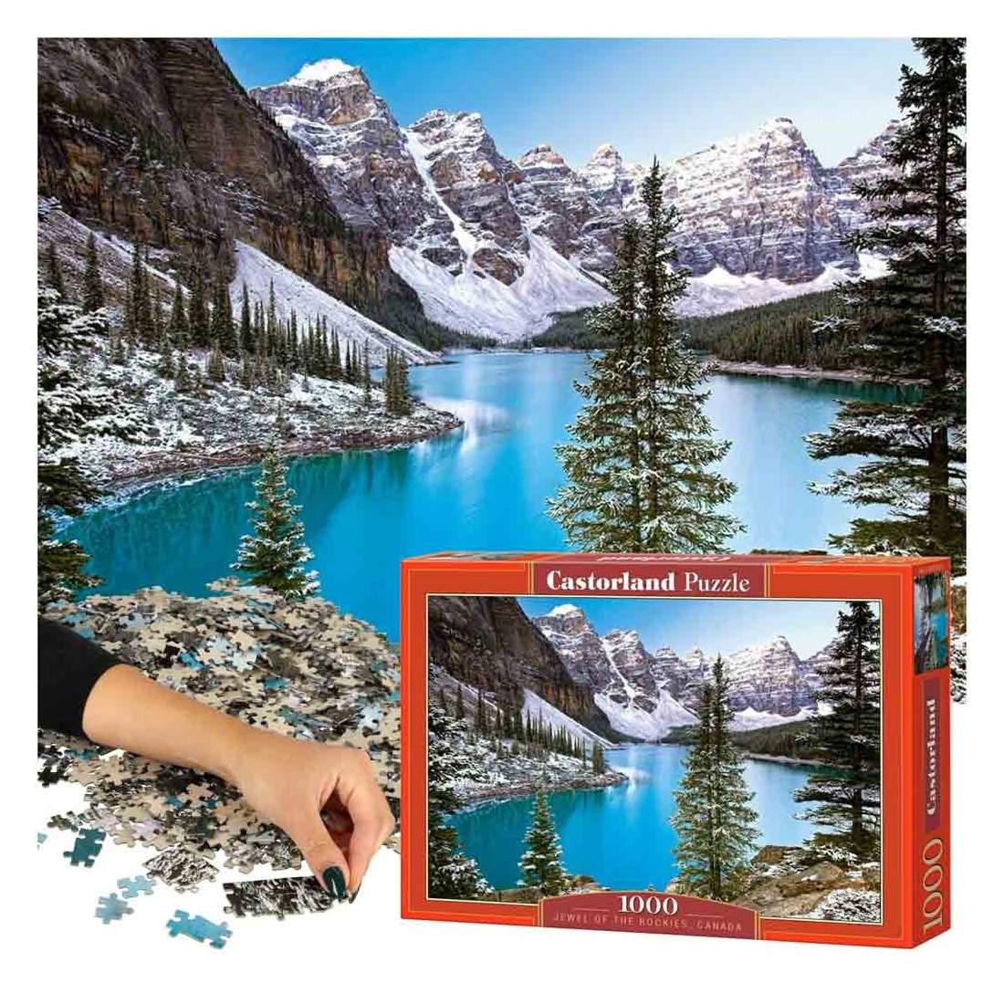 Pussel 1000 bitar - Rockies landskap Kanada | Hälsa & Skönhet - Personvård - Vård & Rehabilitering - Hållning | Pryloteket