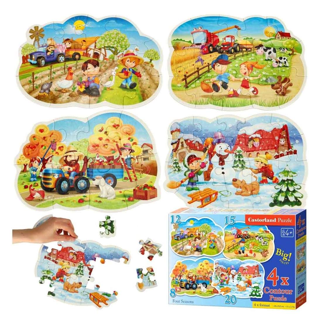 Pussel 4in1 - Fyra Årstider, Utmanande Roligt | Elektronik - Tillbehör Mobil & Surfplatta - Skärmskydd - LG | Pryloteket