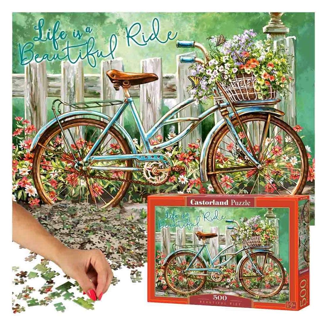 Pussel 500 bitar - Cykeltur i naturen | Leksaker & Spel - Leksaker - Pussel | Pryloteket