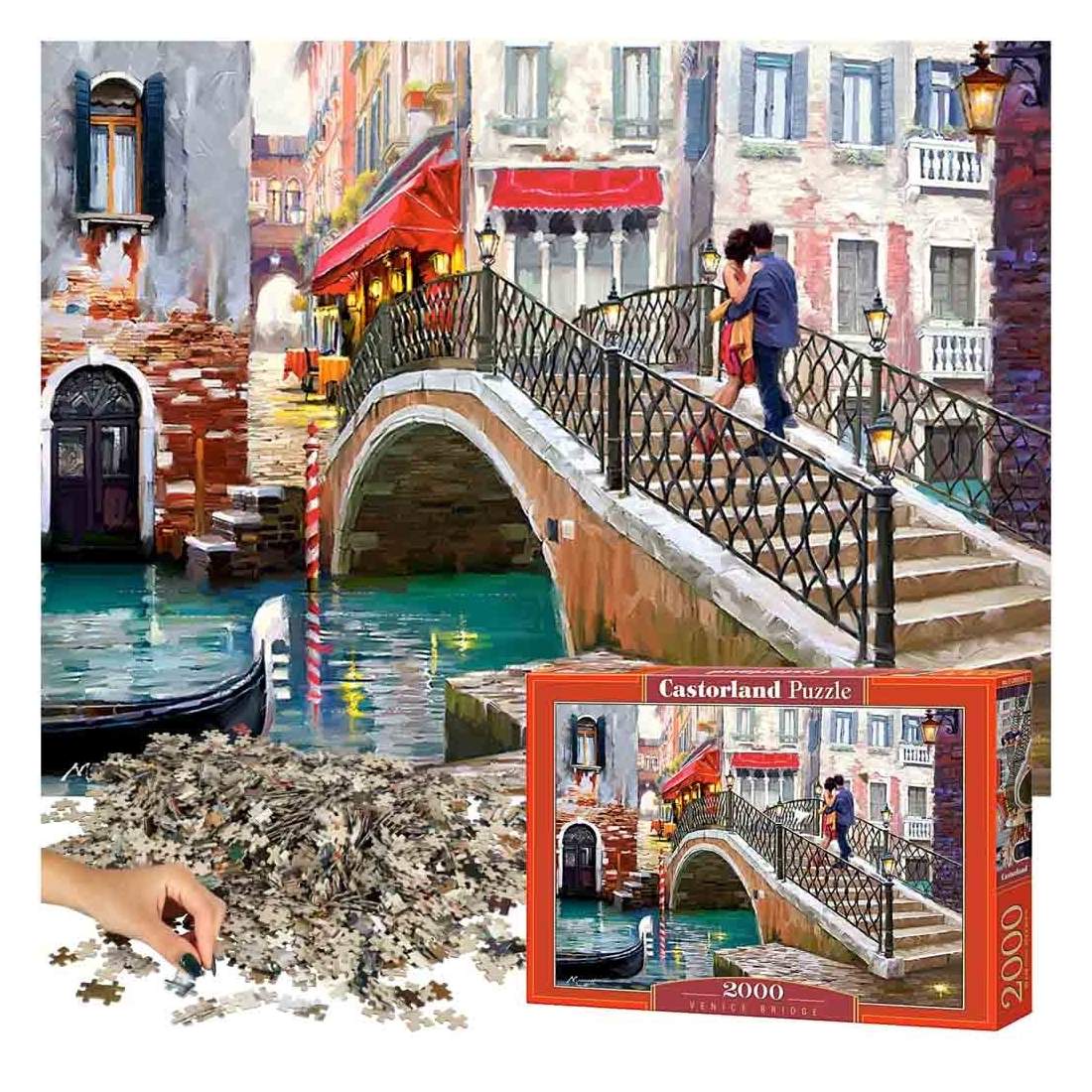 Detaljerat 2000-bitars pussel - Venedigbron | Hälsa & Skönhet - Personvård - Vård & Rehabilitering - Hållning | Pryloteket