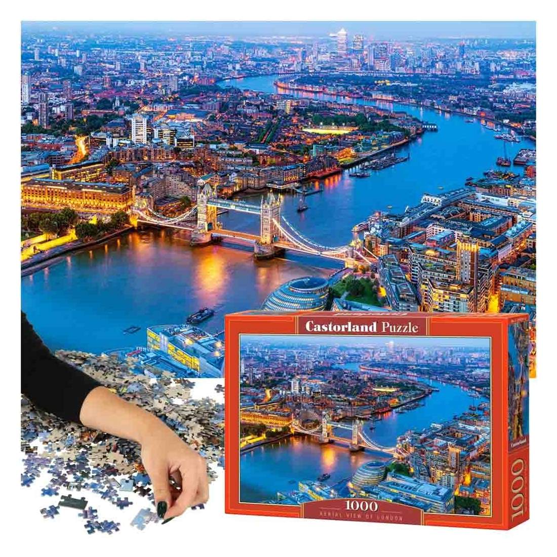 Pussel 1000 bitar - London Flygfoto | Hälsa & Skönhet - Personvård - Vård & Rehabilitering - Hållning | Pryloteket