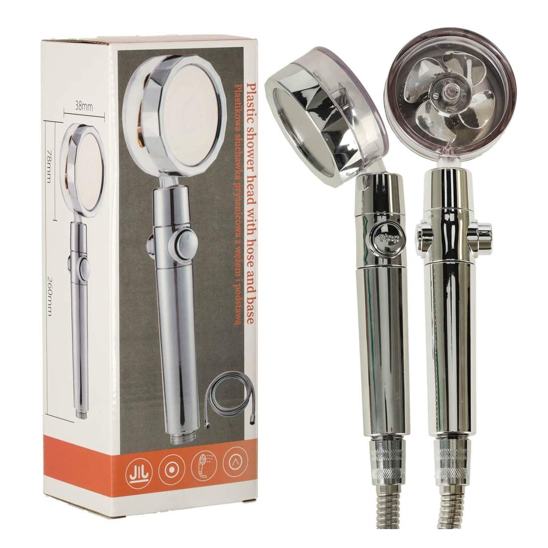 Turbinduschlur Silver med Filter & Fästelement | Hem & Hobby - Hem & Hushåll - Badrum | Pryloteket