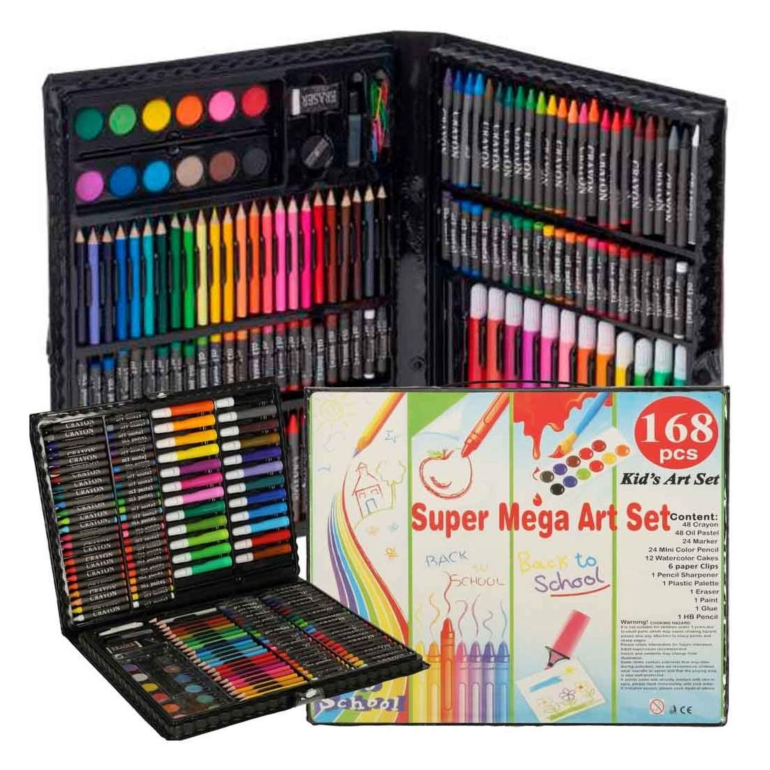 Konstset 168 delar med markörer, kritor och färger | Elektronik - Tillbehör Mobil & Surfplatta - Mobiltillbehör - Mobilkablar - Tillbehör | Pryloteket
