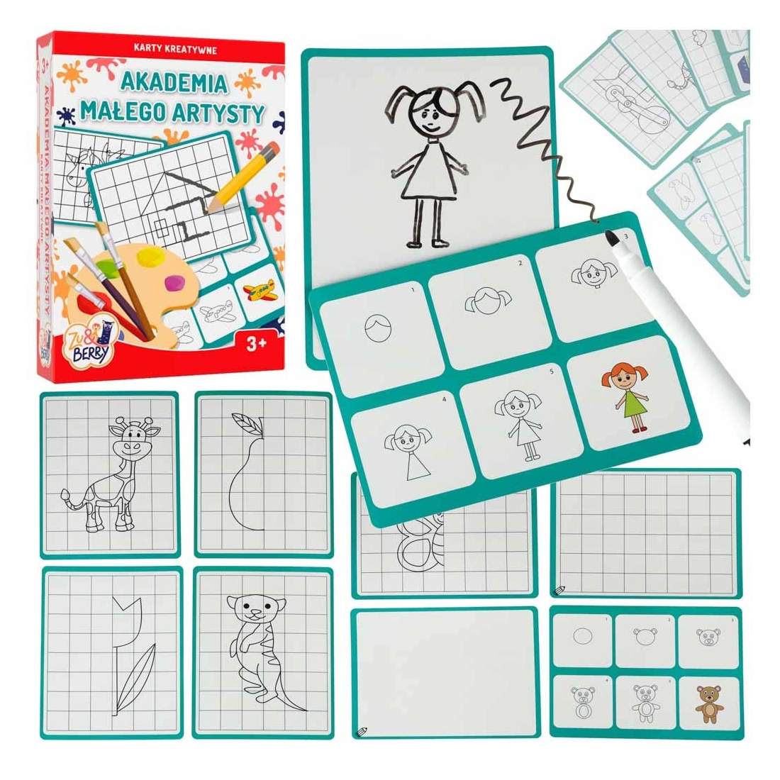 Tvättbara ritkort för barn 3+ år | Hem & Hobby - Hem & Hushåll - Tvätt | Pryloteket