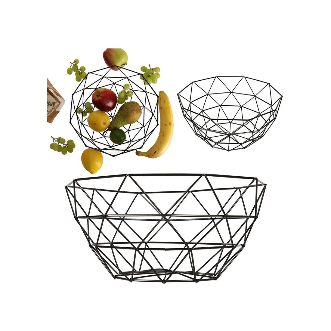 Stor fruktkorg i svart aluminium, minimalistisk | Elektronik - Tillbehör Mobil & Surfplatta - Skärmskydd - LG | Pryloteket