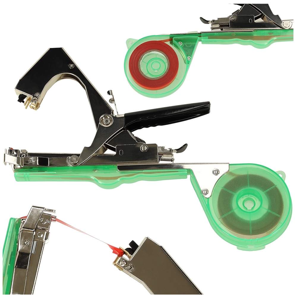 Havehæftemaskine med hæfteklammer og tape