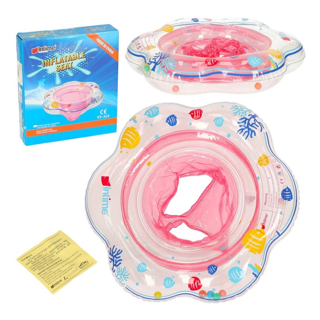 Färgglatt barnhjul med säkerhetsstol, 47 cm | Leksaker & Spel - Leksaker - Bad- & Vattenlek - Uppblåsbart | Pryloteket