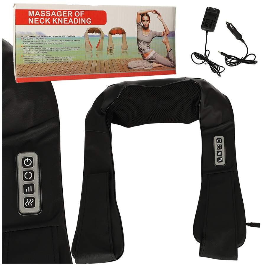 Varmende nakkemassagekrave med 16 massagepunkter