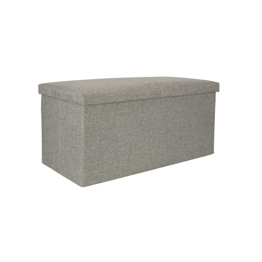 Grå hopfällbar förvaringspuff 76x38x38 cm | Hem & Hobby - Hem & Hushåll - Kök - Köksredskap - Lock | Pryloteket