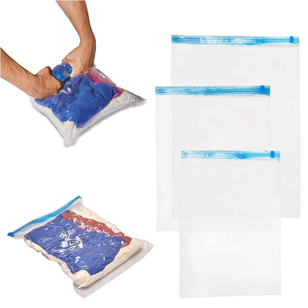 Vakuumpåsar för kläder, 3 storlekar, 9-pack | Hem & Hobby - Hem & Hushåll - Textil | Pryloteket