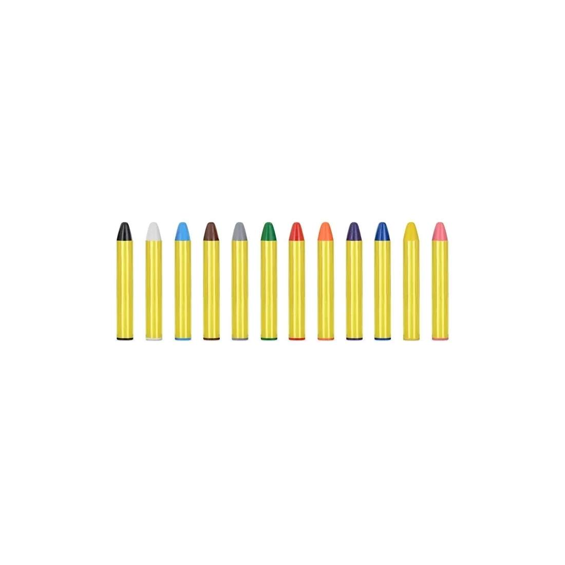 Tvättbara ansiktskritor - 12 färgglada färger | Elektronik - Kablar & Adaptrar - Adaptrar & Signalomvandlare - USB | Pryloteket