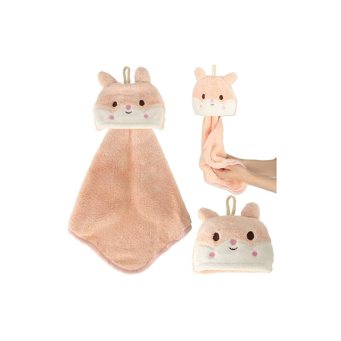 Mjuk Babyhandduk med Kaninmotiv, 42x25 cm | Hem & Hobby - Hem & Hushåll - Badrum | Pryloteket