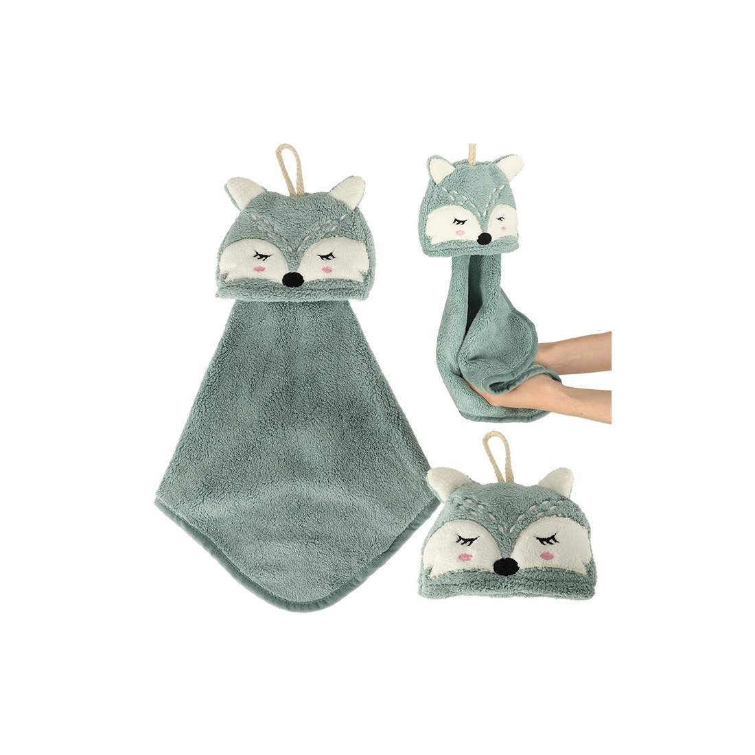 Mjuk Babyhandduk med Rävmotiv, 42x25 cm | Hem & Hobby - Hem & Hushåll - Tvätt | Pryloteket