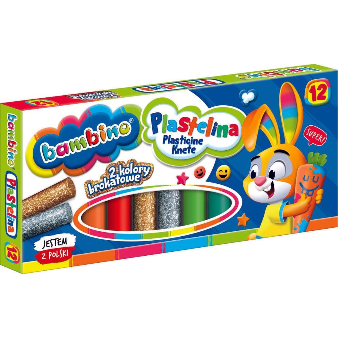 Färgglad säker plasticine, 12 färger, 20x9x1,5cm | Hem & Hobby | Pryloteket