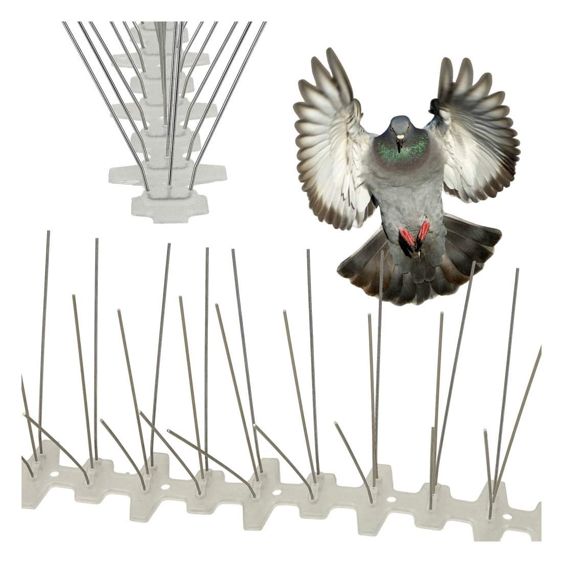 Metallfågelpiggar duvskydd 50x11x4 cm | Hälsa & Skönhet - Personvård - Hygien | Pryloteket