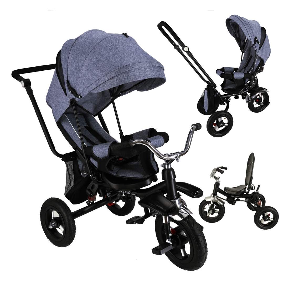 Trehjuling för Barn Grå Justerbar Säker | Hälsa & Skönhet - Personvård - Vård & Rehabilitering - Hållning | Pryloteket