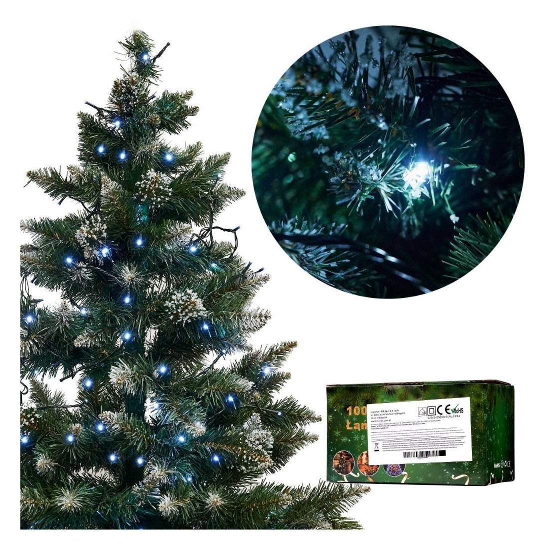 Kallvita LED-ljus 10m, 8 lägen dekorationsbelysning | Elektronik - Tillbehör Mobil & Surfplatta - Skärmskydd - LG | Pryloteket