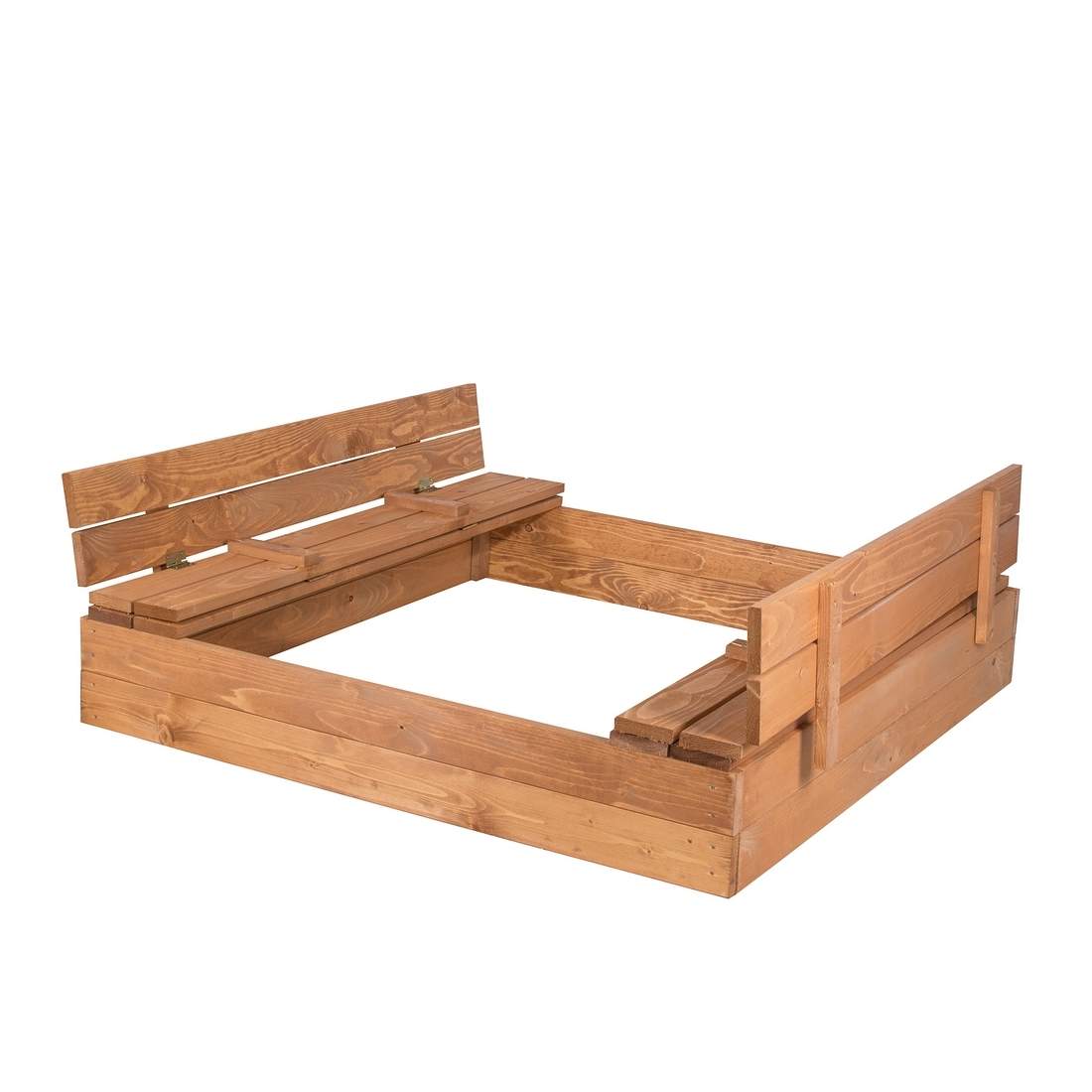 Träsandlåda 150x150cm med lock och bänkar | Hem & Hobby - Husdjur - Katt | Pryloteket