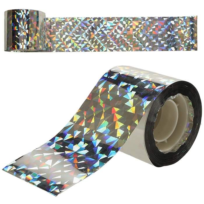 Reflekterende fugletape til beskyttelse af haven