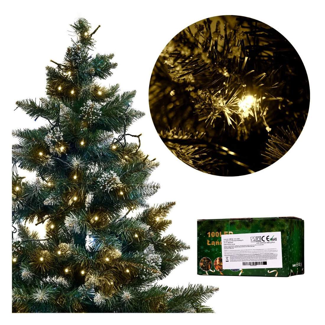 Varmvita LED-ljus 10m, 8 lägen för dekoration | Elektronik - Tillbehör Mobil & Surfplatta - Skärmskydd - LG | Pryloteket