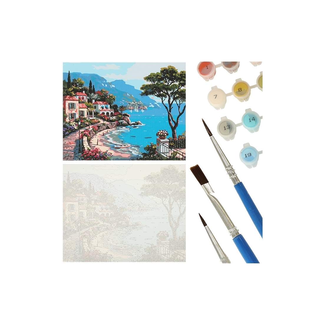 Måla efter siffror kustmotiv 50x40cm set | Elektronik - Tillbehör Mobil & Surfplatta - Mobiltillbehör - Mobilkablar - Tillbehör | Pryloteket