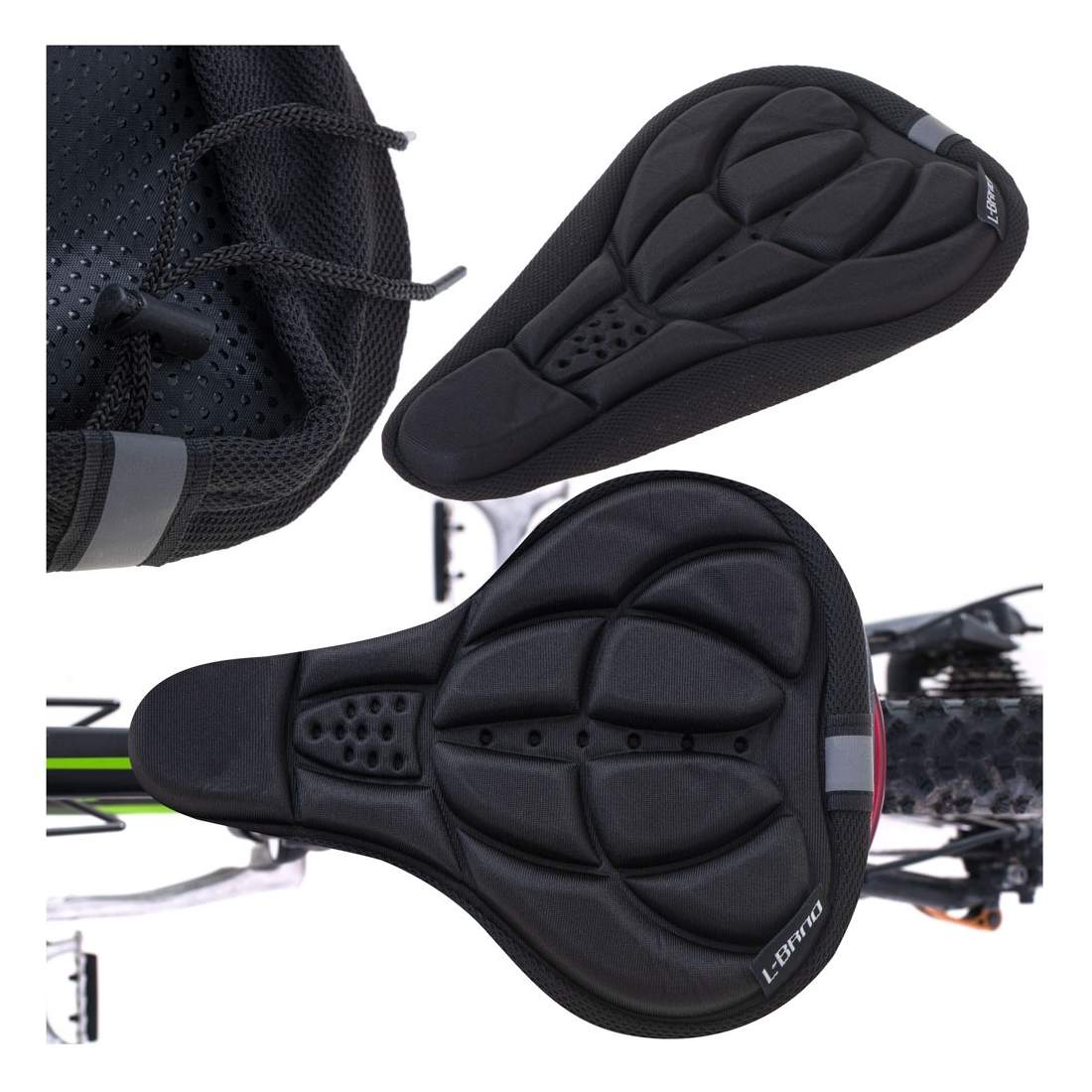 Gel Cykelsadelskydd - Svart, Lätt Montering | Elektronik - Tillbehör Mobil & Surfplatta - Mobiltillbehör - Mobilkablar - Tillbehör | Pryloteket