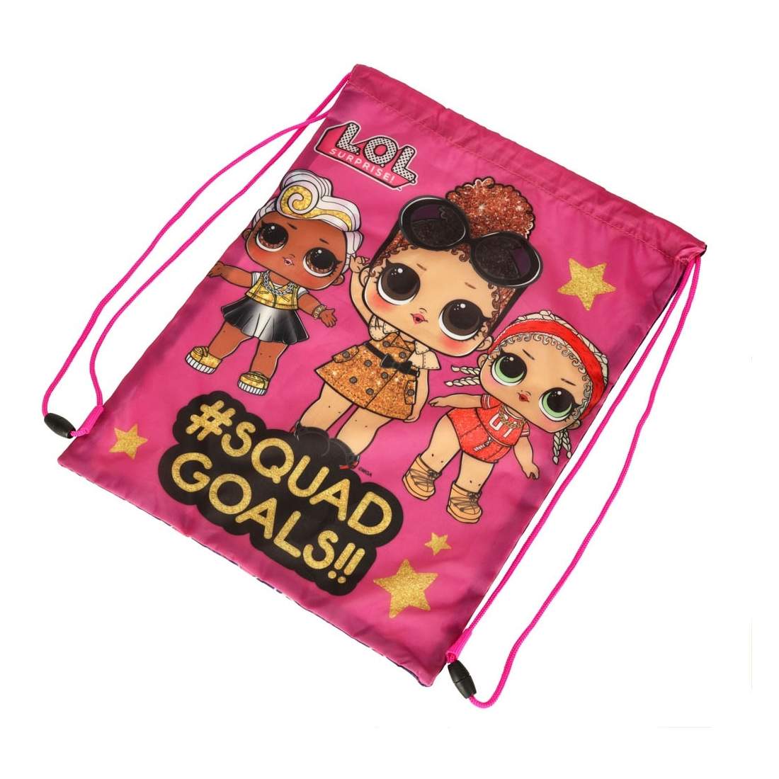 Färgglad dragväska med dockor för gymkläder | Mode & Accessoarer - Kläder - Skor | Pryloteket