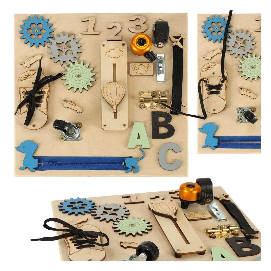 Upptäckarbräda för Barn - Trä, 30x30cm, Pedagogisk | Hem & Hobby | Pryloteket