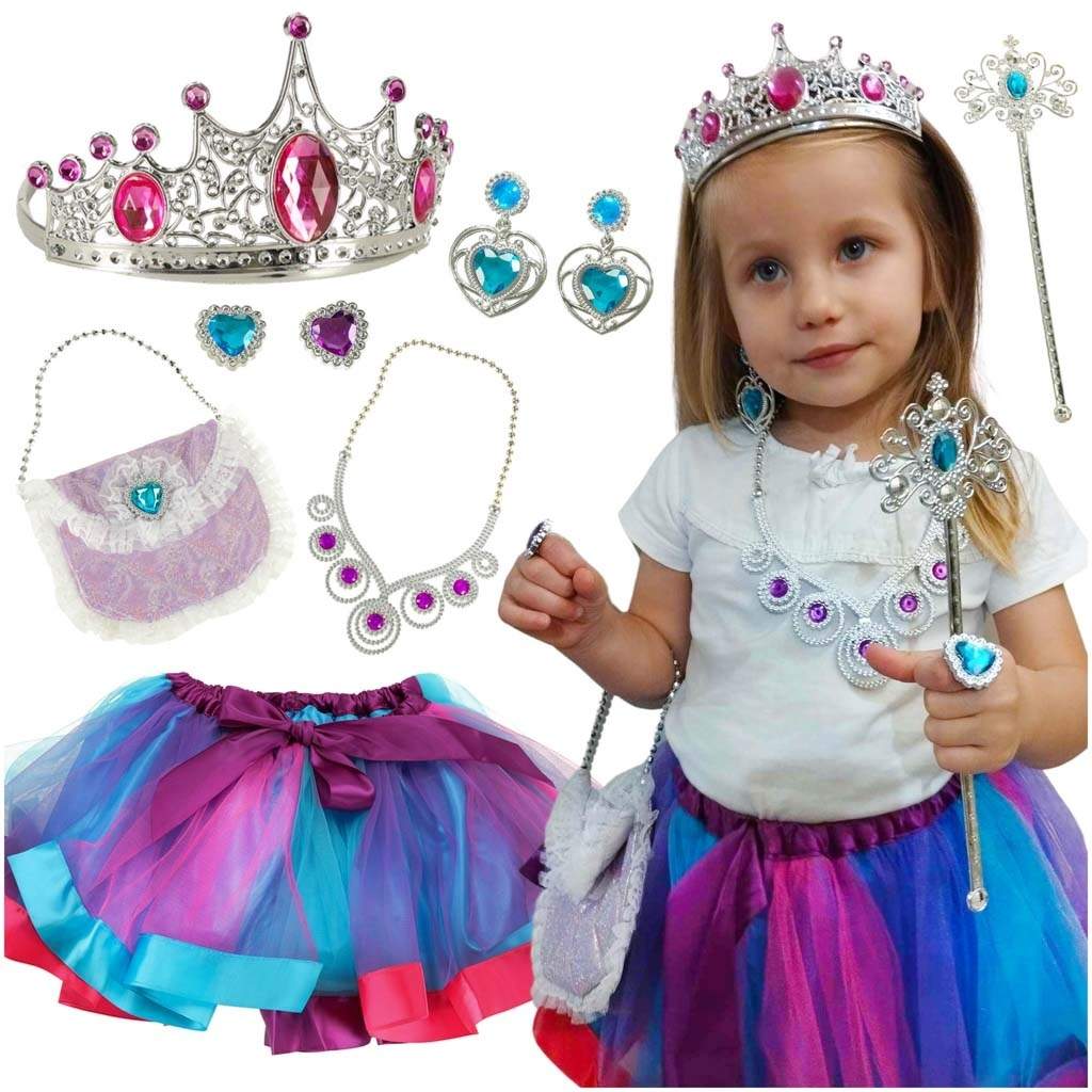 Elegant Prinsesskostym & Handväska Set - 9 Delar | Hem & Hobby - Hem & Hushåll - Textil | Pryloteket