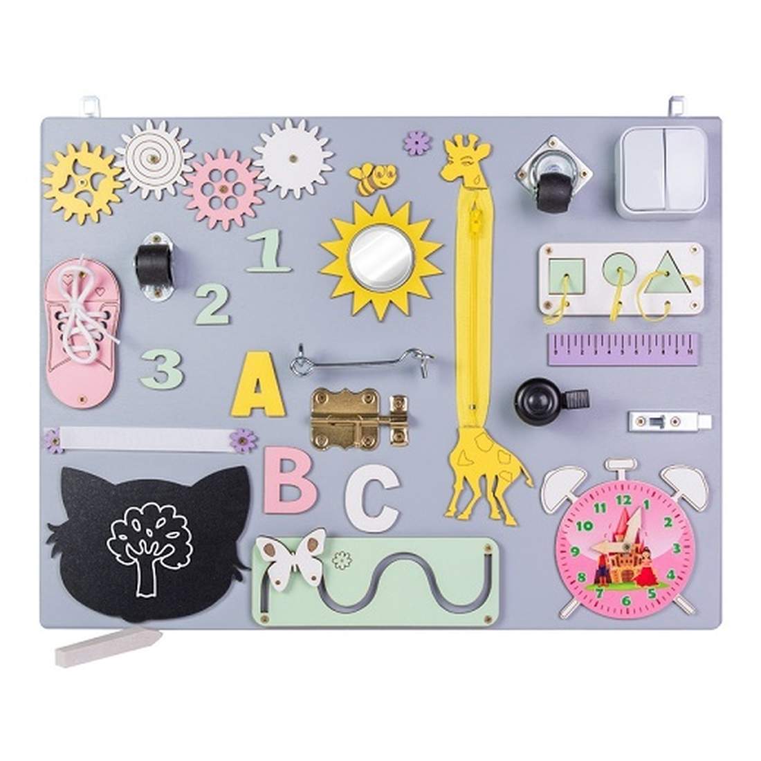 Interaktiv Trä Upptäckarbräda för Barn 50x37,5cm | Hem & Hobby - Hem & Hushåll - Bygg | Pryloteket