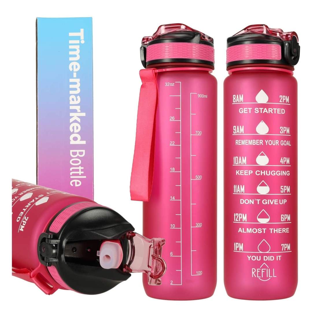 Rosa Vattenflaska 1L - Praktisk och Stilren | Hem & Hobby | Pryloteket