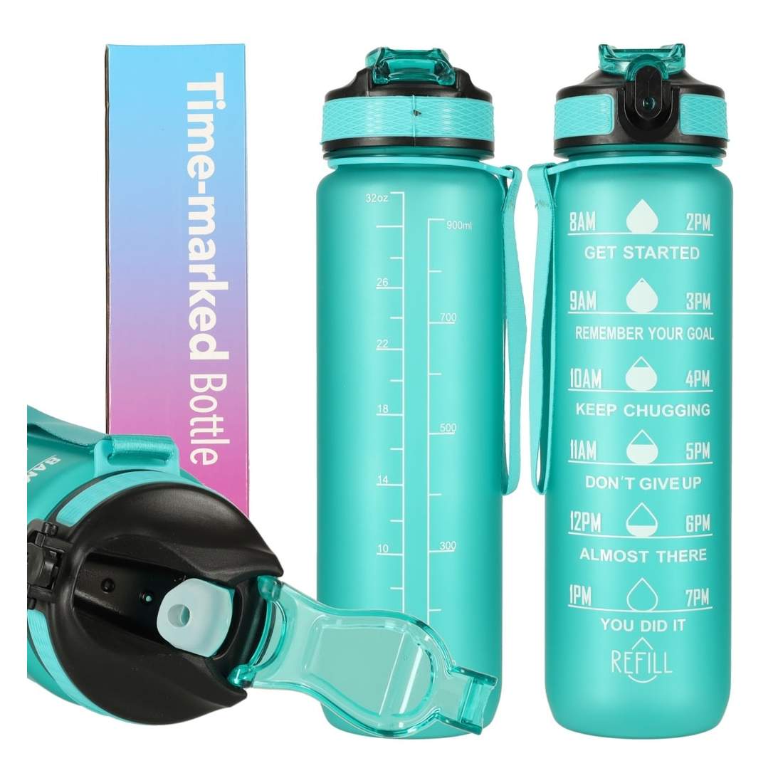 Grön Vattenflaska 1L - Miljövänlig och Praktisk | Elektronik - Tillbehör Mobil & Surfplatta - Mobiltillbehör - Mobilkablar - Tillbehör | Pryloteket