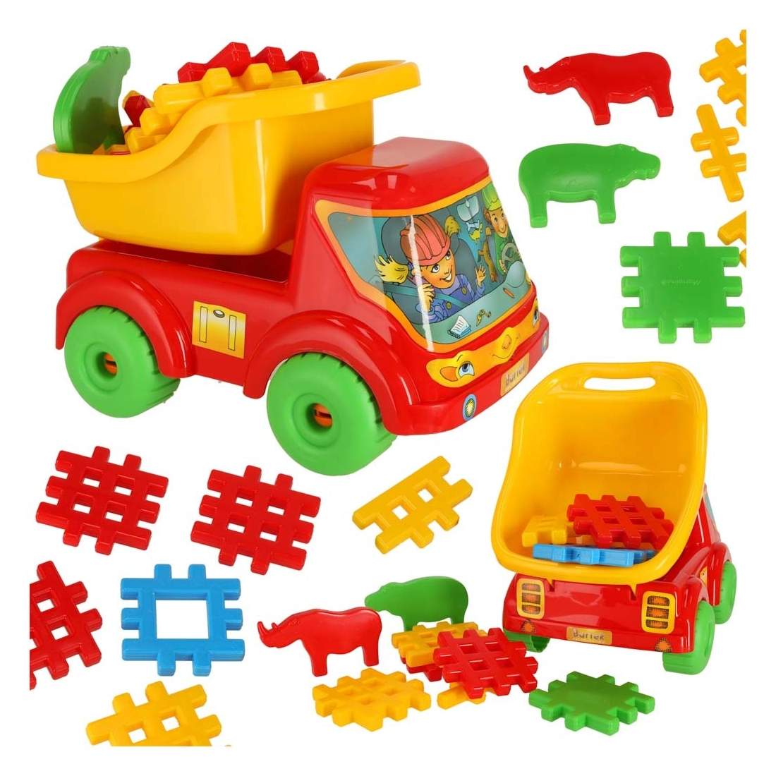 Färgglada sandtillbehör med vagn och formar | Elektronik - Tillbehör Mobil & Surfplatta - Mobiltillbehör - Mobilkablar - Tillbehör | Pryloteket